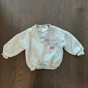 Zara crew neck sweatshirt 18-24M